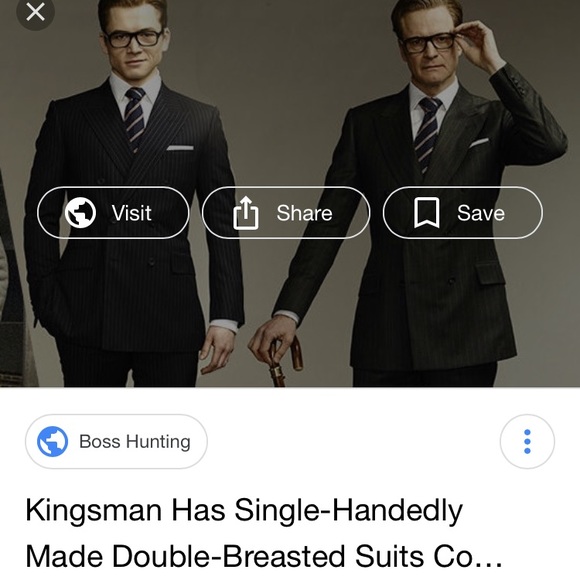 Macy's Other - 42R Kingsman style double breasted suit 👌👌